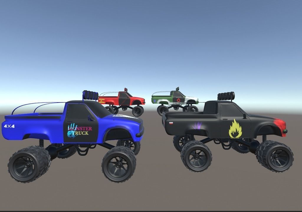  Low Poly Monster Turks pack-1 Low-poly 3D model_7