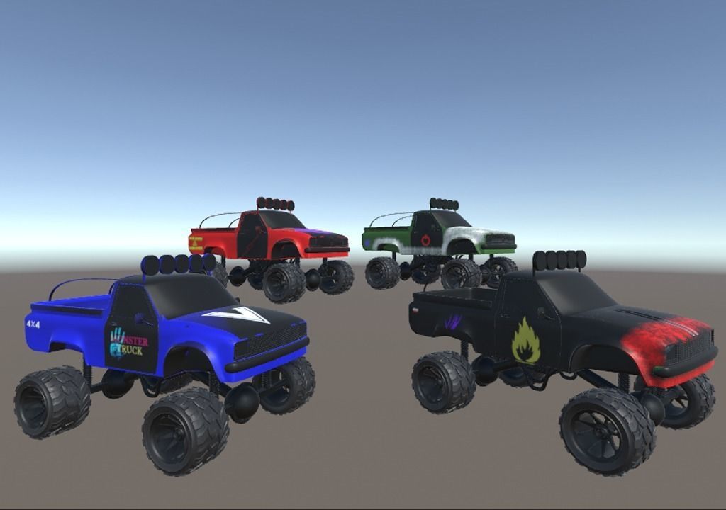  Low Poly Monster Turks pack-1 Low-poly 3D model_8