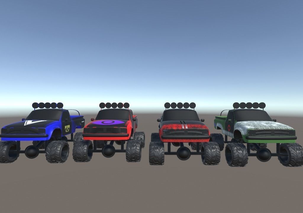  Low Poly Monster Turks pack-1 Low-poly 3D model_5