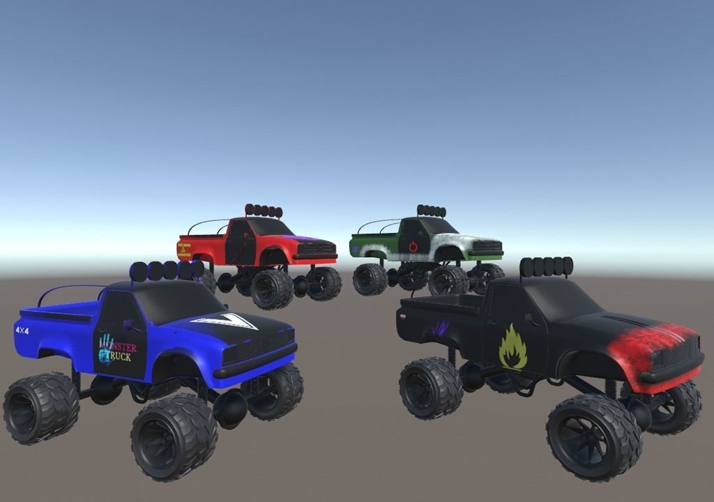 3 - Low Poly Monster Turks Package Low-poly 3D model_12