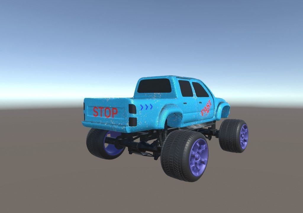 3 - Low Poly Monster Turks Package Low-poly 3D model_6