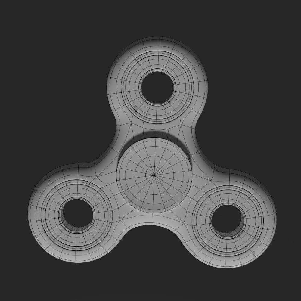 Fidget Spinner 3D model_2