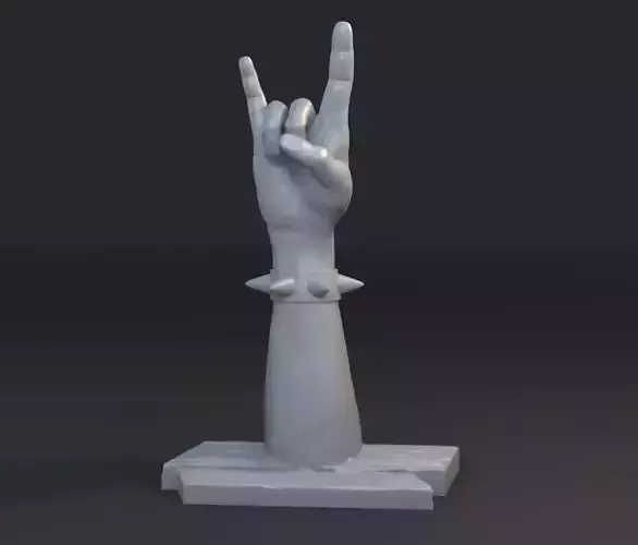 Rock music gesture 3D print model