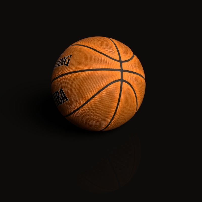 Spalding Basketball Free 3D model_2