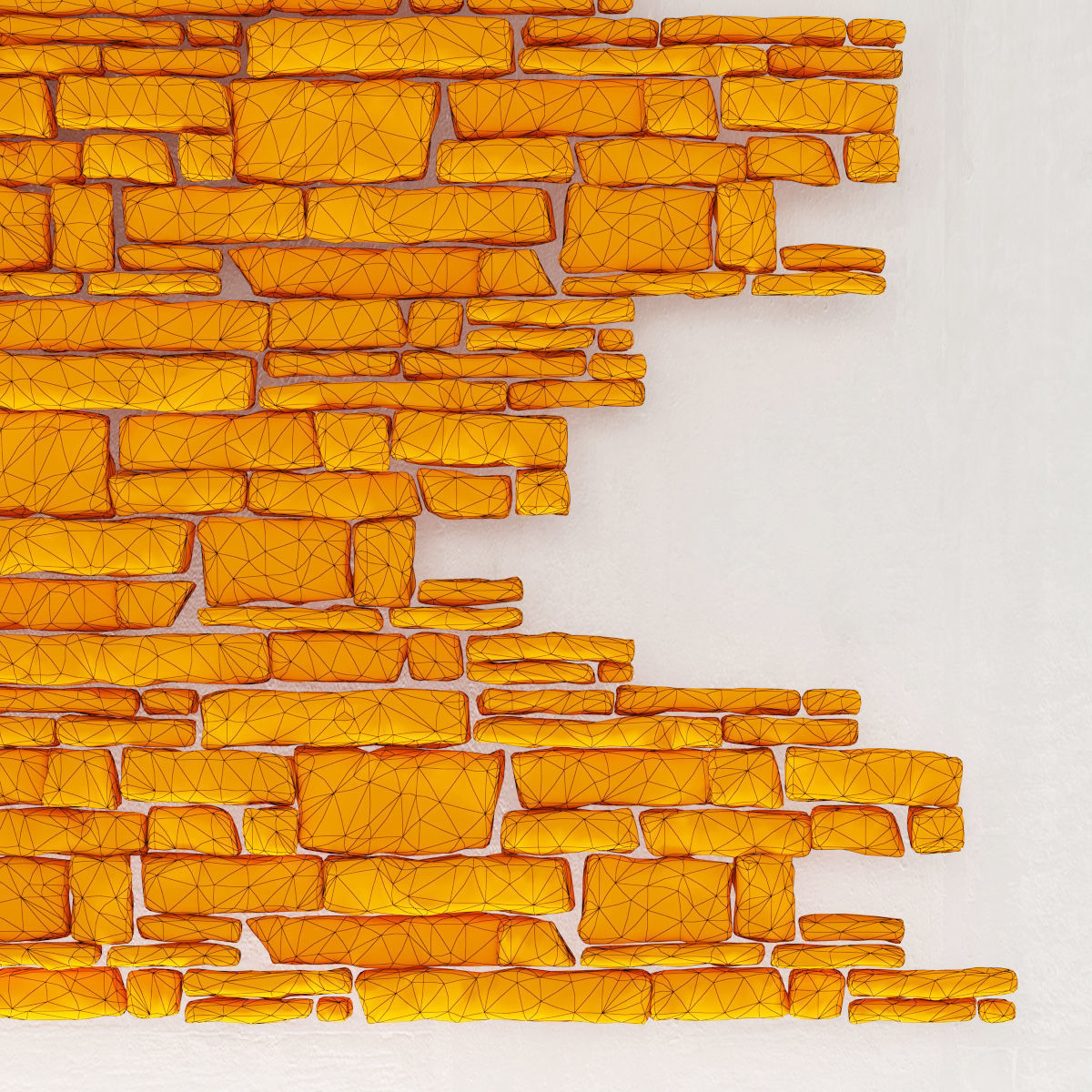 Clinker brick 3D model_8