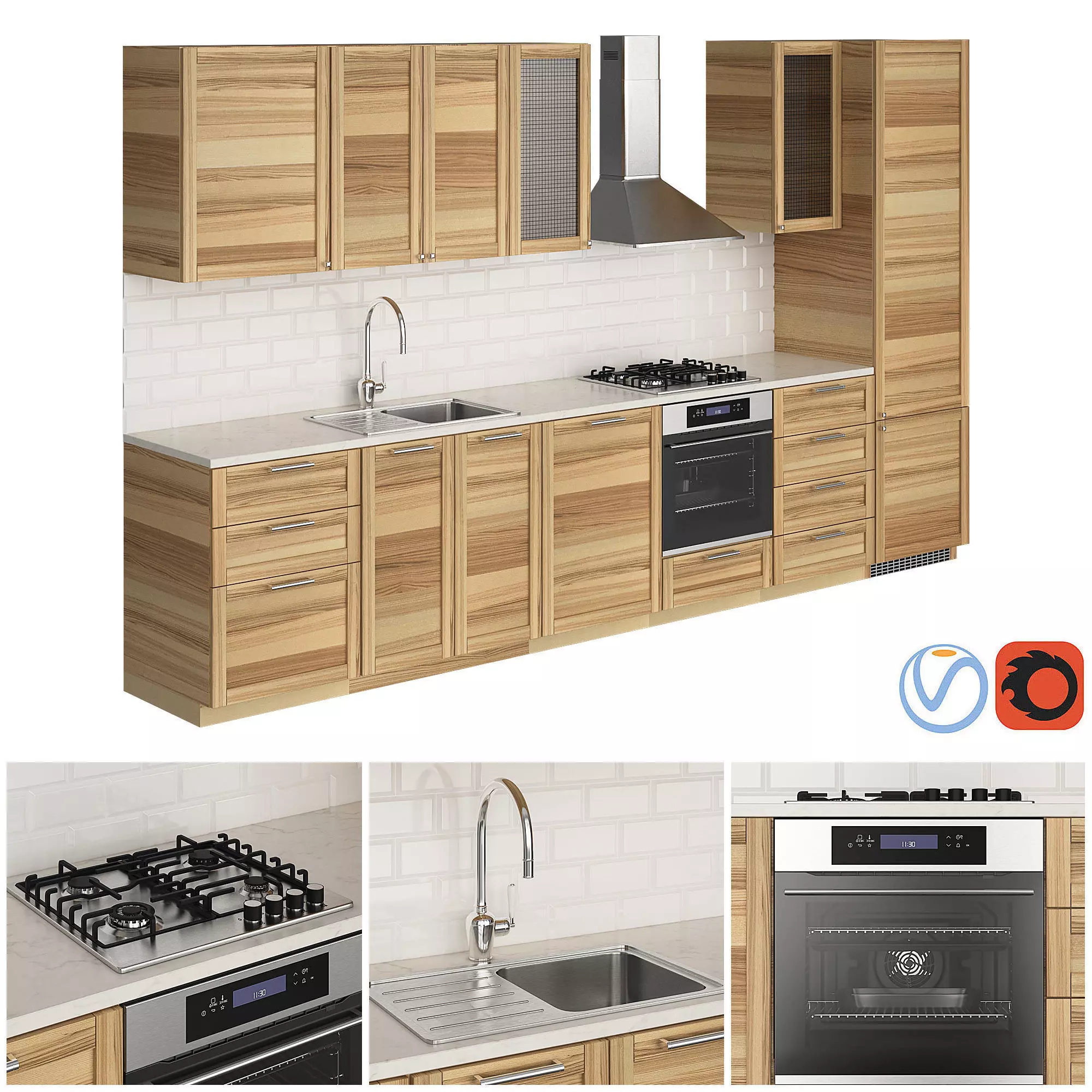 KitchenMetod Torhamn 3D model