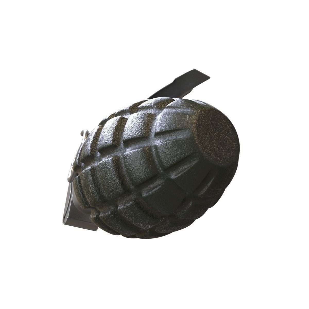 Mk-2 Frag grenade 3D model_5