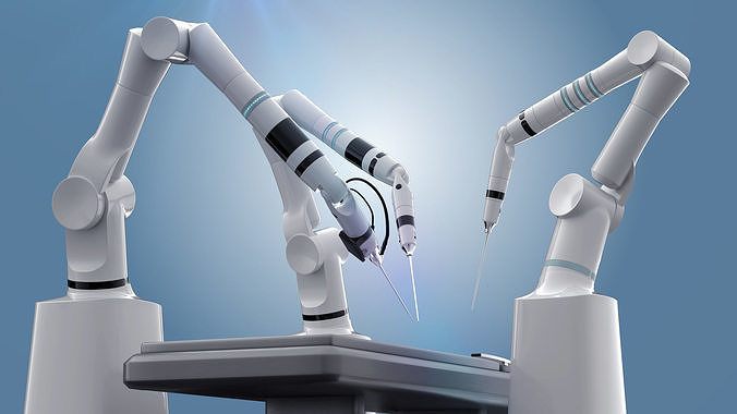 Robot surgery machine 3D model