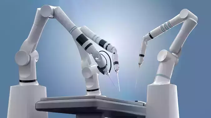 Robot surgery machine 3D model