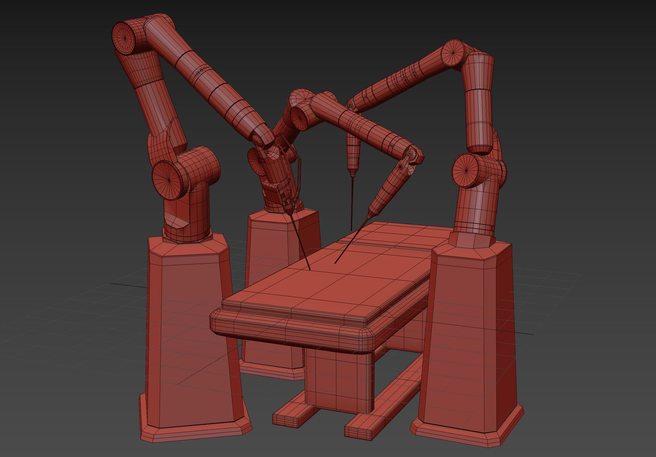 Robot surgery machine 3D model_5