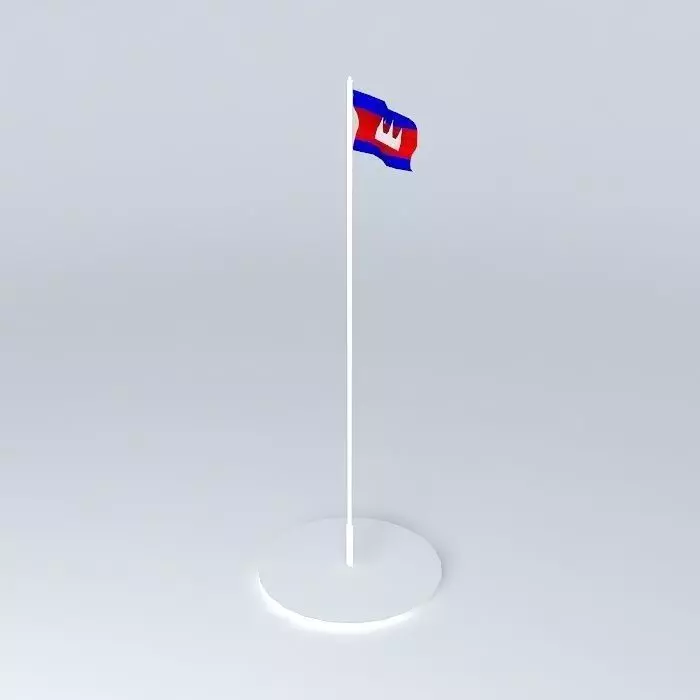 Khmer Flag 3D model