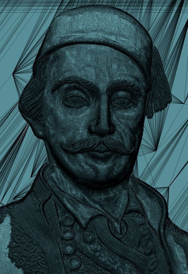 Zbrush bas relief model - Hajduk Veljko 3D print model_2