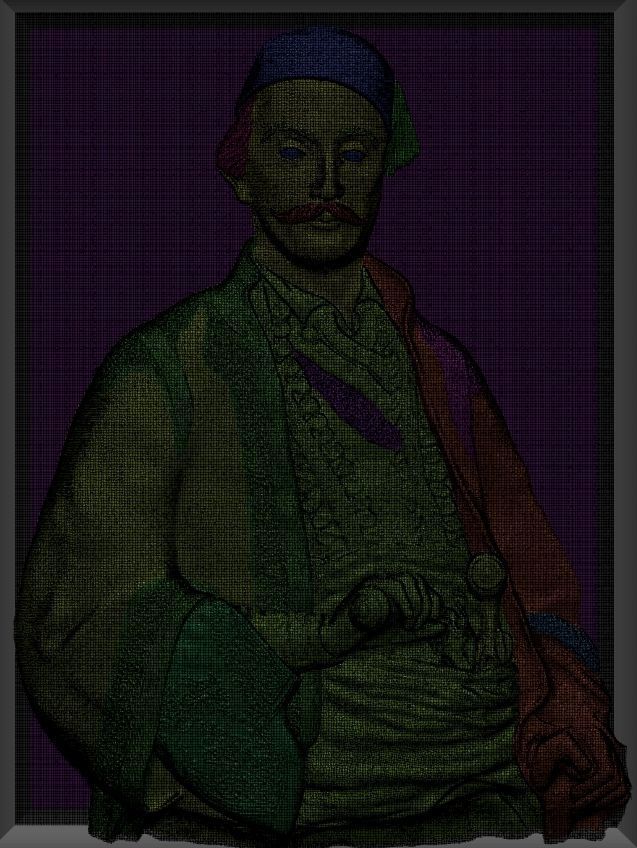 Zbrush bas relief model - Hajduk Veljko 3D print model_5