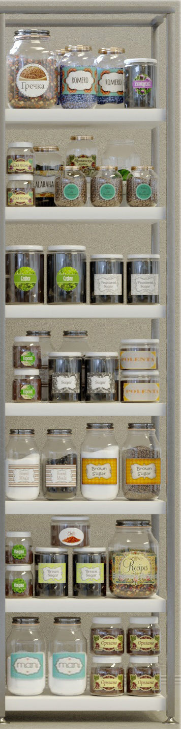 Rack with products cans and spices 3D model_4