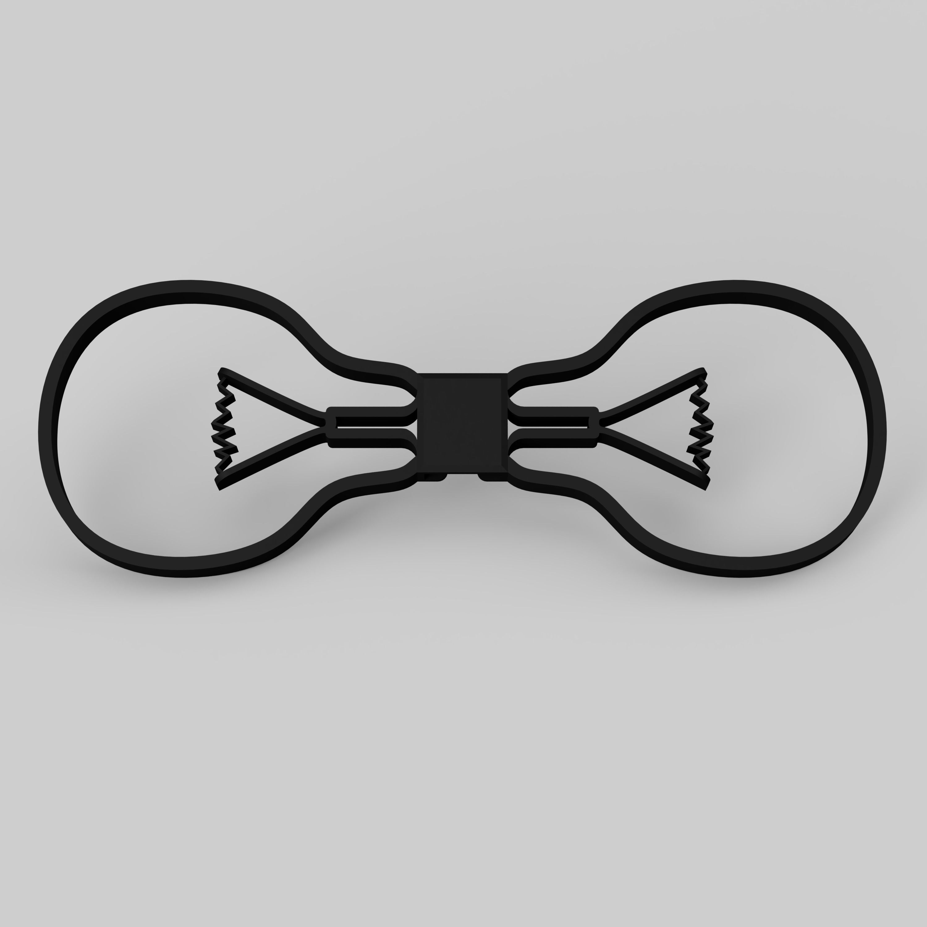 Light Bulb Bow Tie 3D print model_1