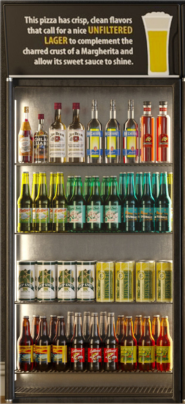 Alcoholic Set Storefront 3D model_2