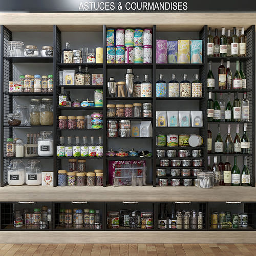 Grocery showcase 2 3D model
