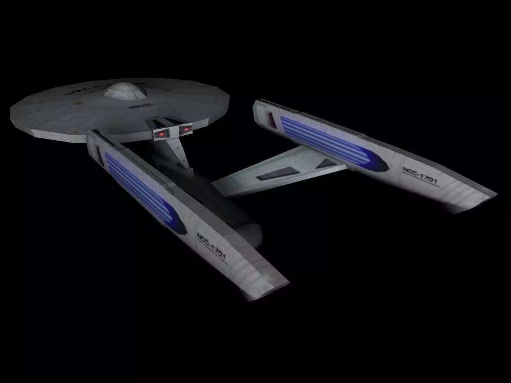 Star Trek Enterprise Constitution Refit - Game Ready Low-poly 3D model