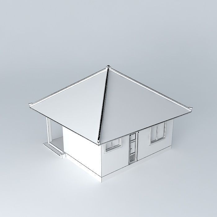 Guard House 3D model_3
