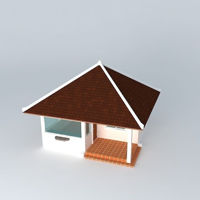 Guard House 3D model_1