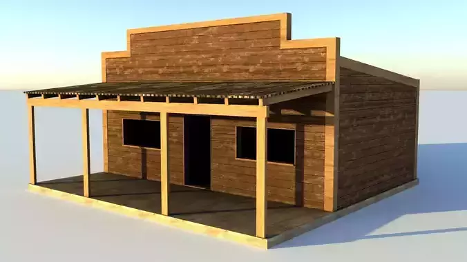 General Store Low-poly 3D model