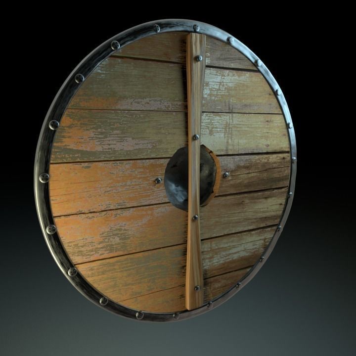 Viking Shield Free 3D model_1