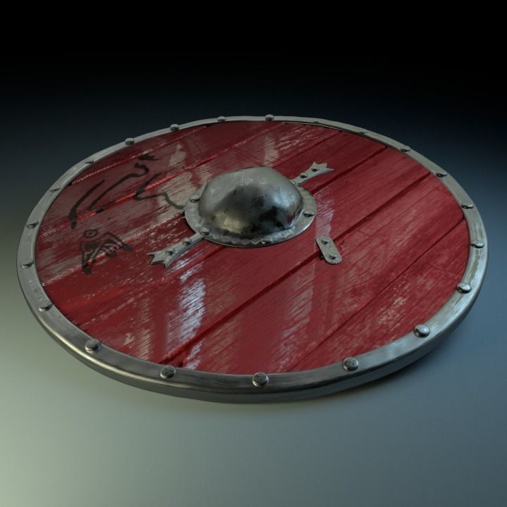 Viking Shield Free 3D model_2