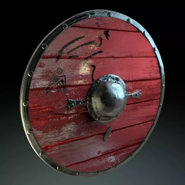 Viking Shield Free 3D model_0