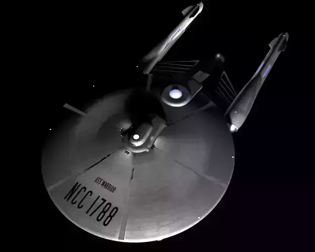 USS Warrior Star Trek Like Spaceship