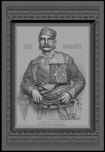 Zbrush bas relief model - Peko Pavlovic