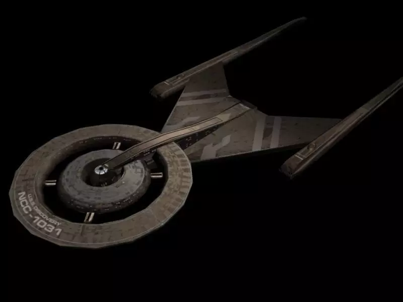 USS Discovery - Lowpoly Gameready Low-poly 3D model_0