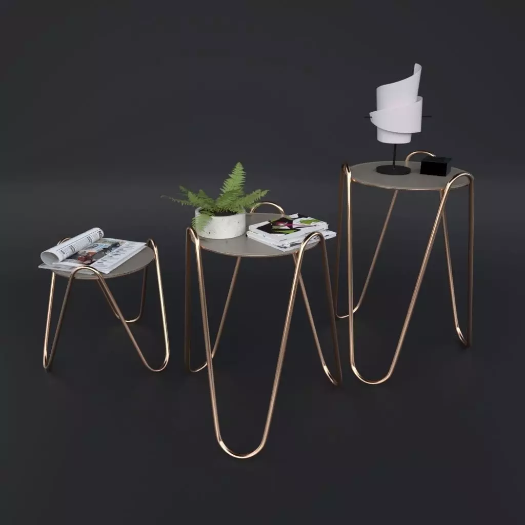 Side Table Apelle Chic 3D model_0