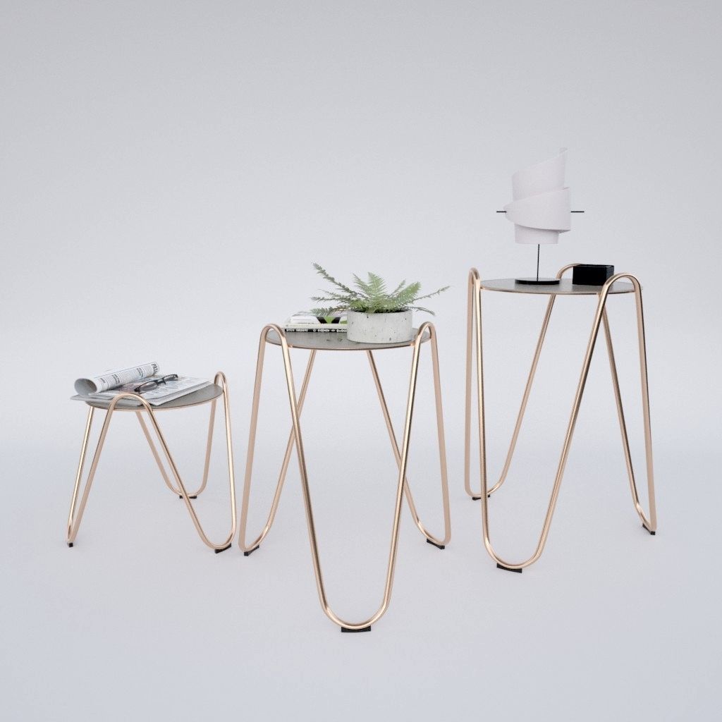 Side Table Apelle Chic 3D model_1