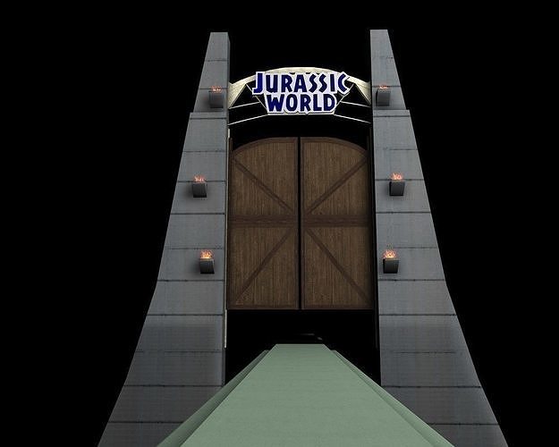 Jurassic World Gate 3D model