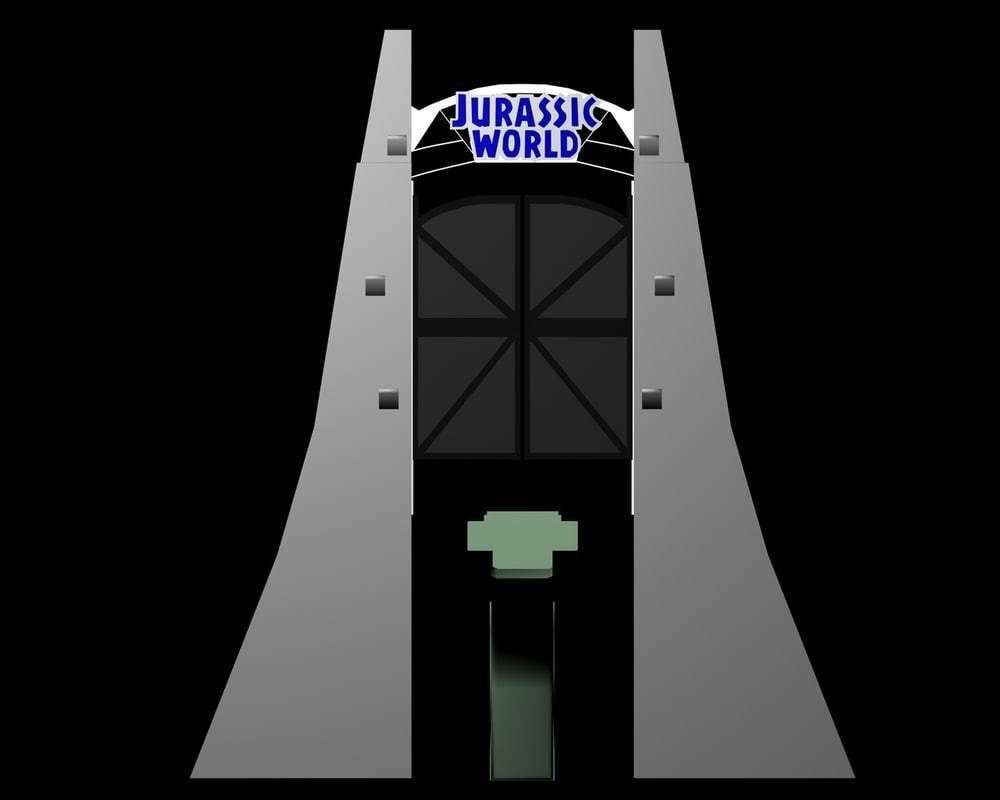 Jurassic World Gate 3D model_4