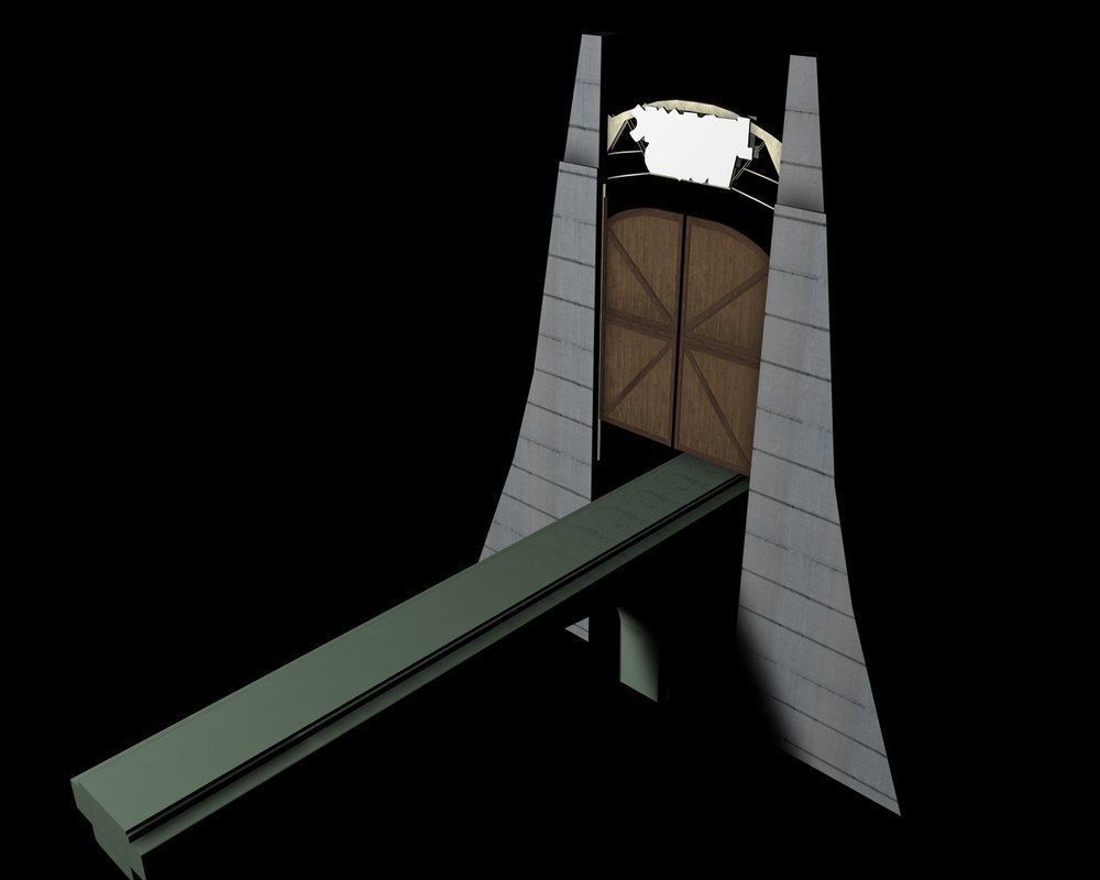 Jurassic World Gate 3D model_3