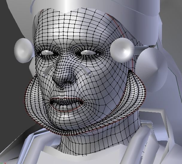 Kathakali kerala dancer Low-poly 3D model_9