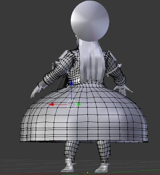 Kathakali kerala dancer Low-poly 3D model_11