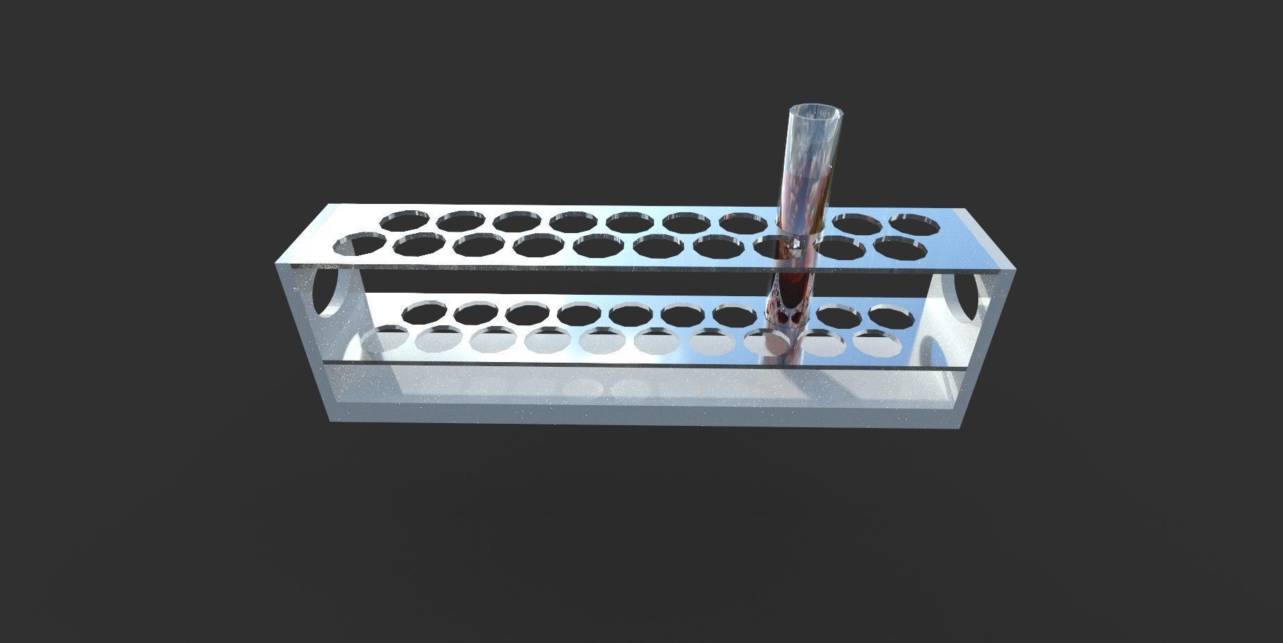 TestTube test tube with liquid in it Low-poly 3D model_6