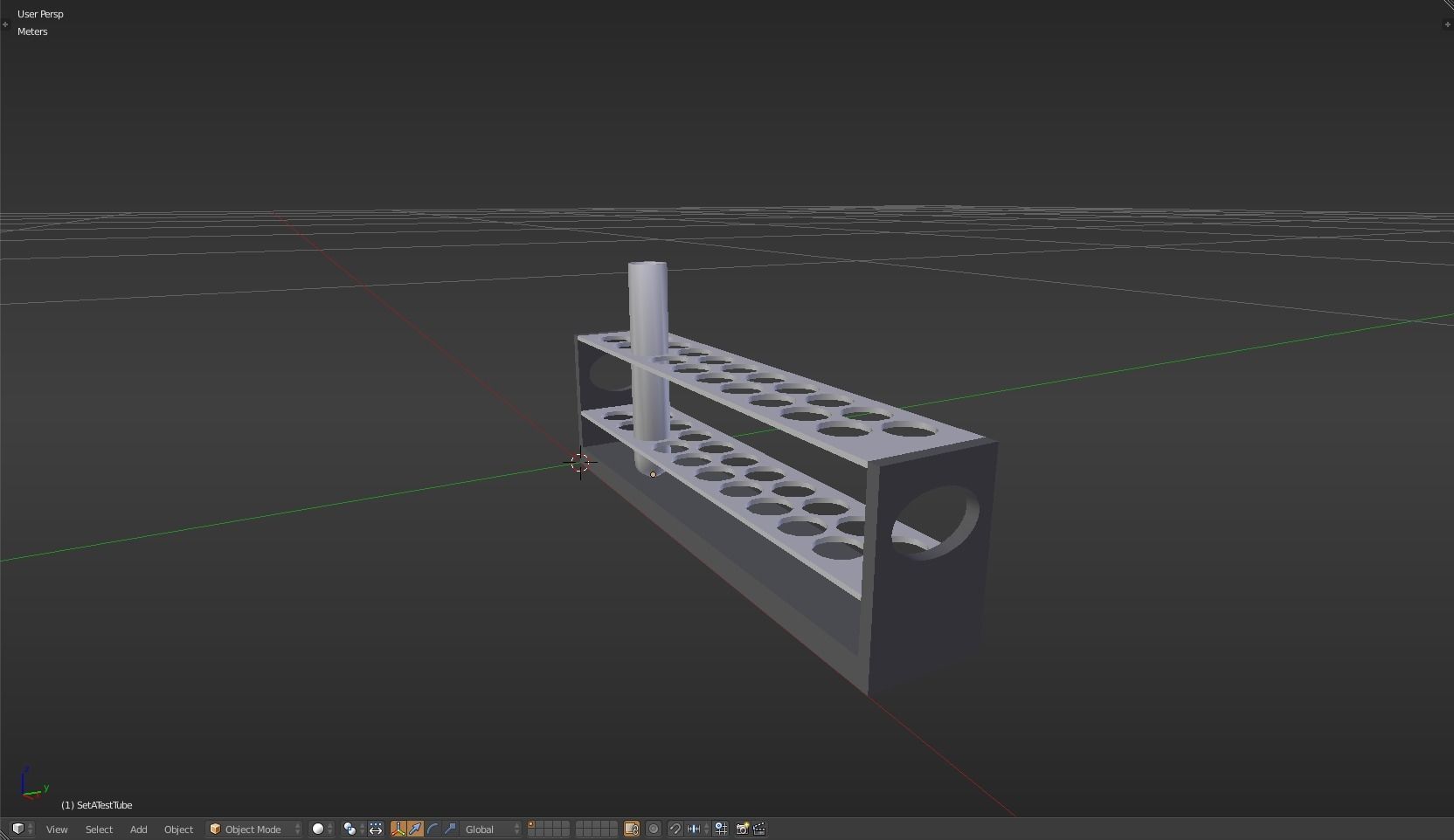 TestTube test tube with liquid in it Low-poly 3D model_22