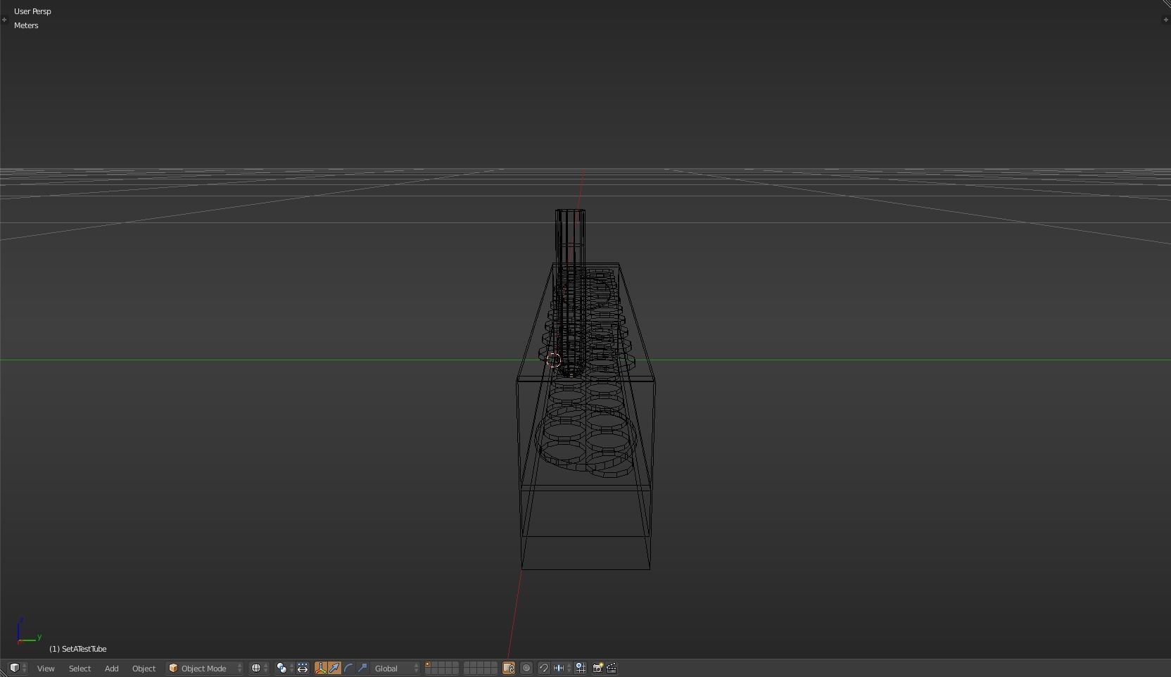 TestTube test tube with liquid in it Low-poly 3D model_11