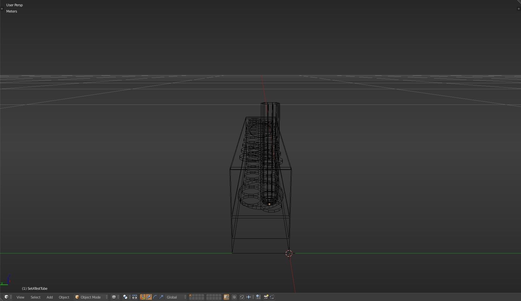 TestTube test tube with liquid in it Low-poly 3D model_17