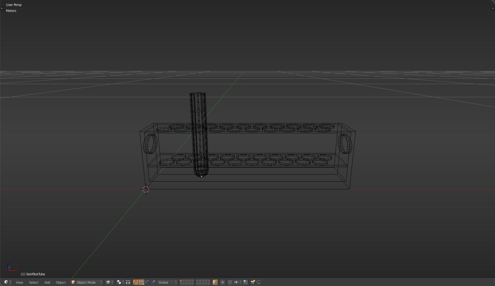 TestTube test tube with liquid in it Low-poly 3D model_8