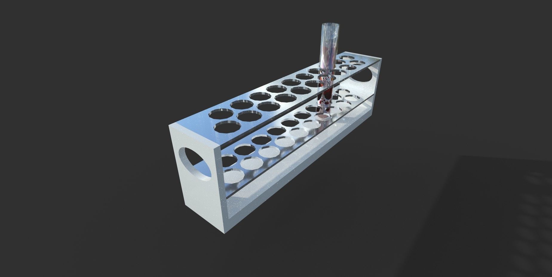 TestTube test tube with liquid in it Low-poly 3D model_5