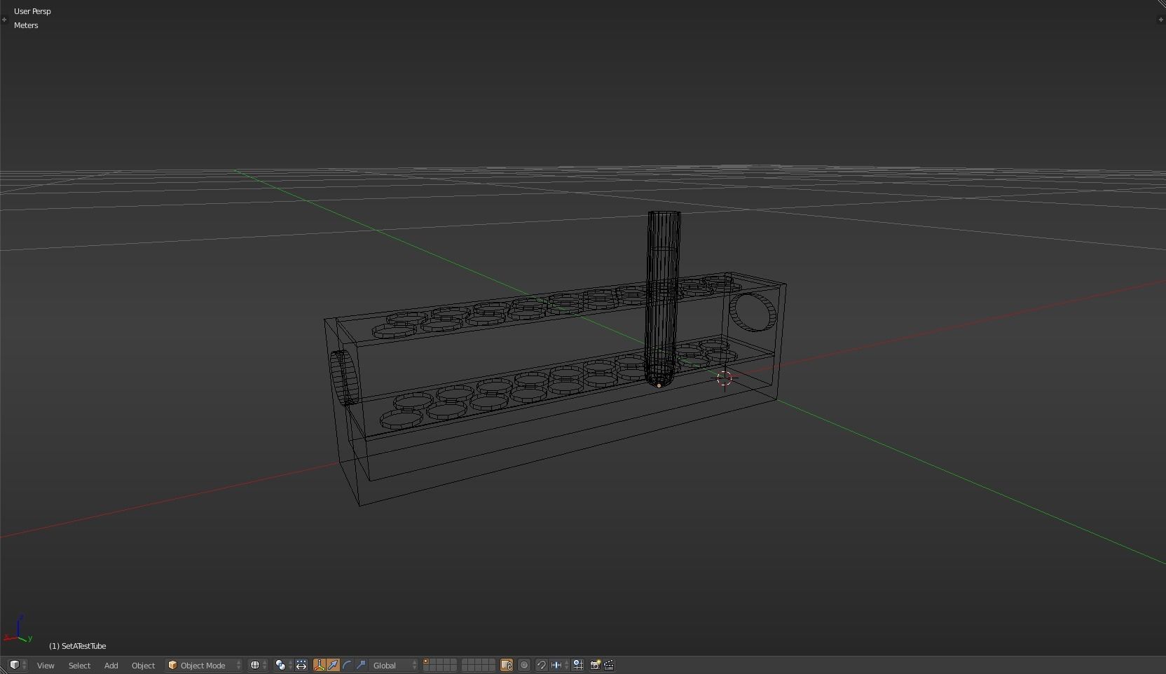 TestTube test tube with liquid in it Low-poly 3D model_13