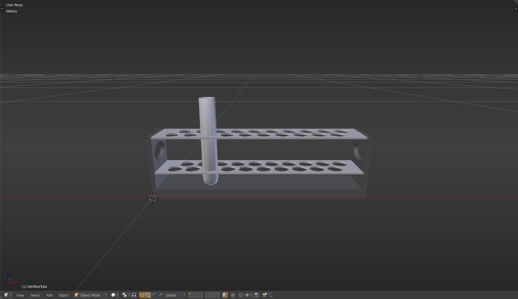 TestTube test tube with liquid in it Low-poly 3D model_20