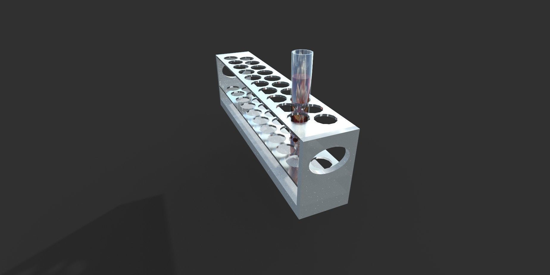 TestTube test tube with liquid in it Low-poly 3D model_7