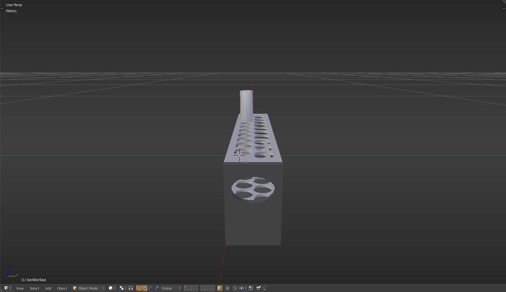 TestTube test tube with liquid in it Low-poly 3D model_23