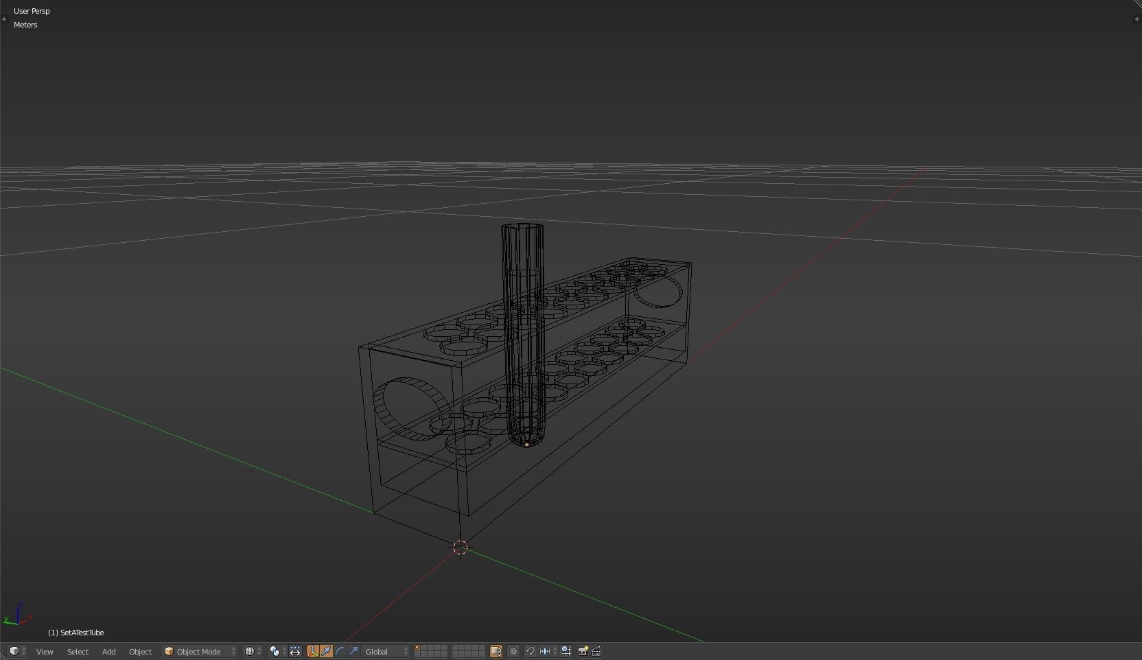 TestTube test tube with liquid in it Low-poly 3D model_18