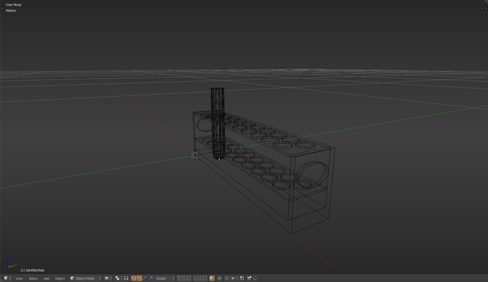 TestTube test tube with liquid in it Low-poly 3D model_10